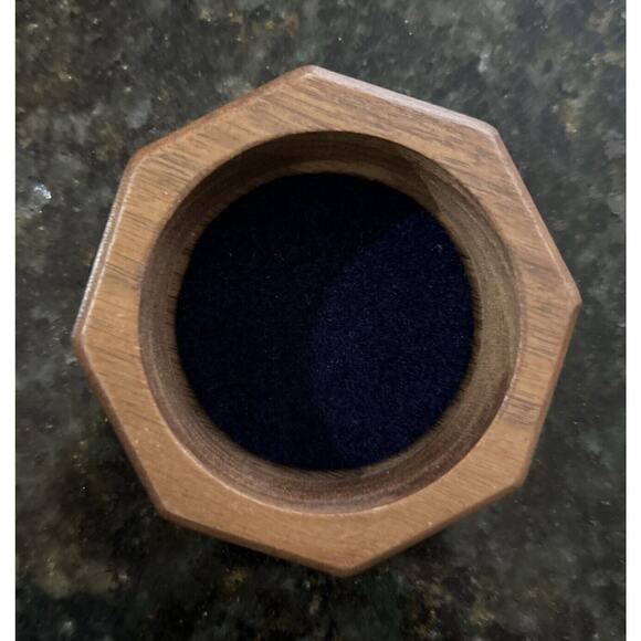 LASERCRAFT Santa Rosa California Heart Shaped‎ Wooden Jewelry Box VTG Small - Picture 4 of 5